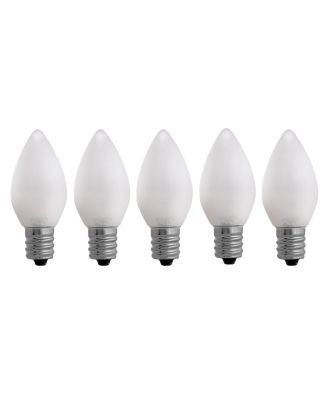 Opaque Pure White C7 LED Bulbs - Box of 5