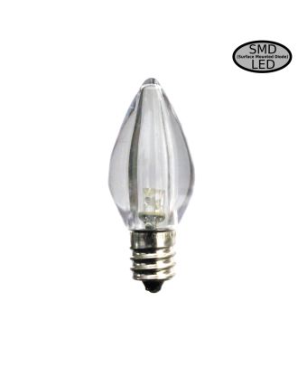 C7 Transparent Pure White Smooth finish LED Bulb