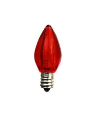 C7 Red Smooth finish LED Bulb