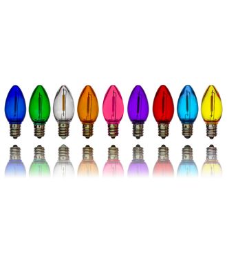 c7 shatterproof colored filament bulbs