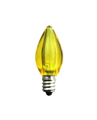 C7 Yellow Smooth finish LED Bulb