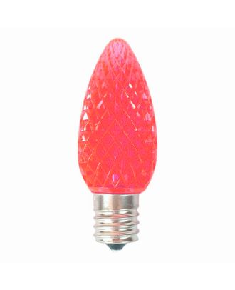 Pink C9 LED replacement bulb