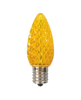 Yellow C9 LED replacement bulb