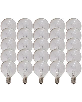  Box of (25) G40 Globe Light replacement Bulbs
