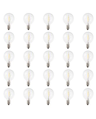 25 led filament Warm White Tinted G40 bulbs
