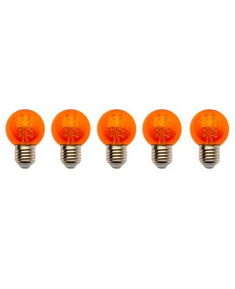 (5) pack G50 Amber 16 led's