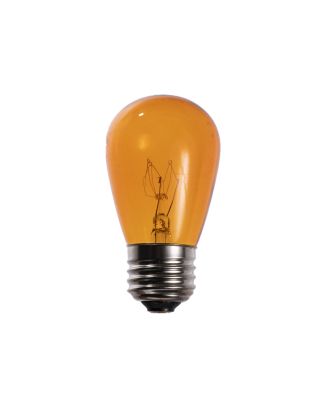 Amber S14 11 Watt Patio Light String replacement bulb