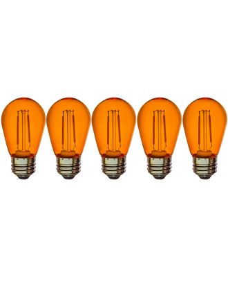 amber s14 plastic bulb