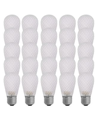 S14 cool white faceted led bulbs box of 25