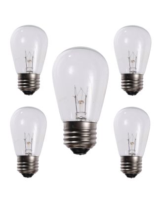 Warm White 11 Watt Patio Light String replacement bulbs 5 count