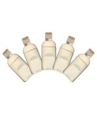 5mm Warm White led christmas lights white wire