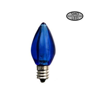 C7 Transparent Blue Smooth finish LED Bulb