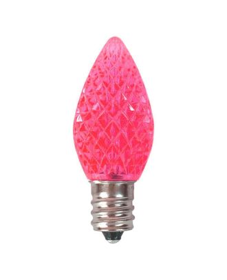 Pink C7 LED replacement bulb
