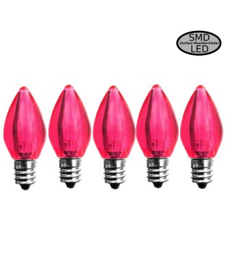 Pink C7 Transparent LED smooth finish