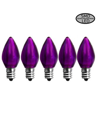 Purple C7 Transparent LED smooth finish
