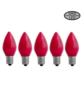 C7 Opaque Red SMD Bulbs - Pack of 5