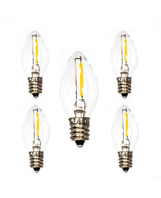 5 led filament Warm White  C7 bulbs