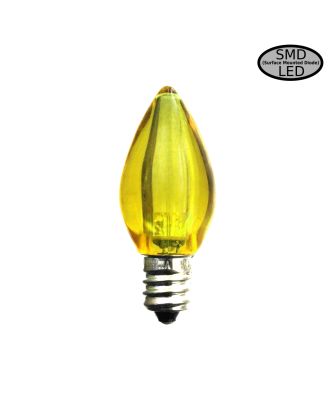 C7 Transparent Yellow Smooth finish LED Bulb