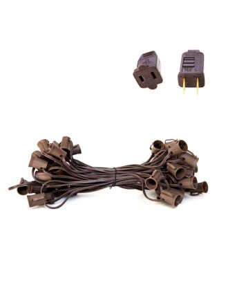 C9 Brown Light String SPT1 - Brown strand 50 sockets
