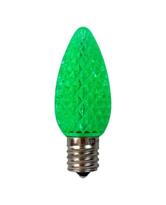 Green C9 LED replacement bulb