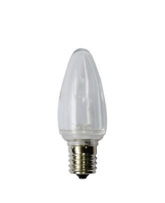 C9 pure white Smooth finish LED bulb