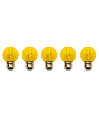 (5) pack G50 Yellow 16 led's