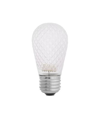 cool white S14 LED plastic faceted bulb