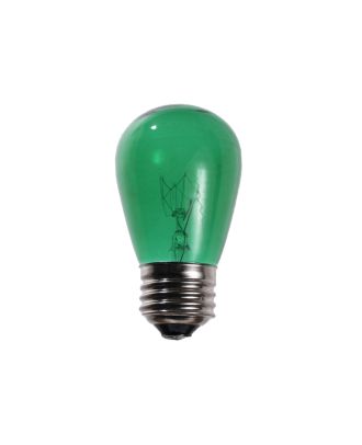 Green S14 11 Watt Patio Light String replacement bulb