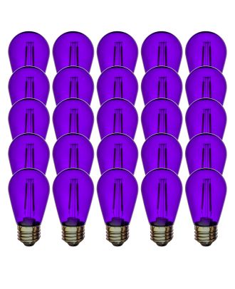 purple s14 shatterproof bulbs 25pk