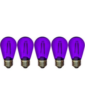 purple s14 shatterproof bulbs 5pk