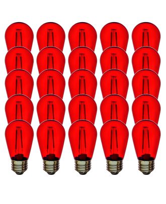 red s14 shatterproof bulbs 25pk