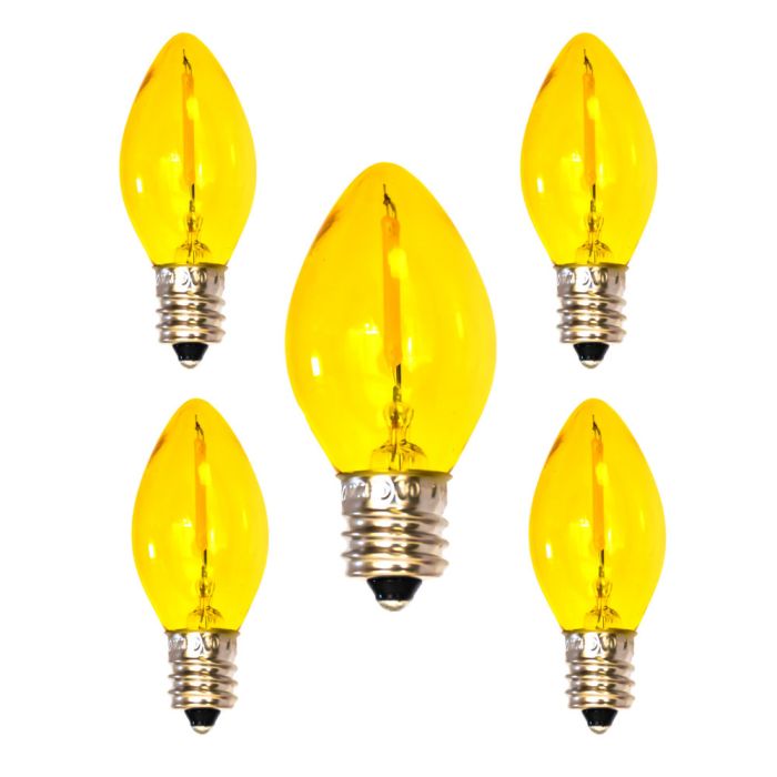 Yellow C7 Bulb Yellow C7 LED Bulb C7 Christmas Bulb 