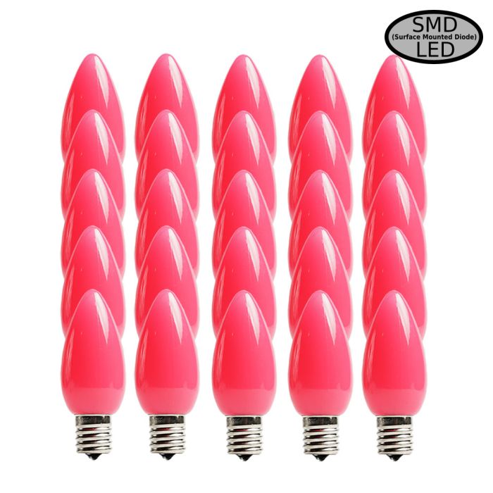 C9 LED Christmas Light Bulb Red Faceted C9 LED Replacement Bulb – 5 ...