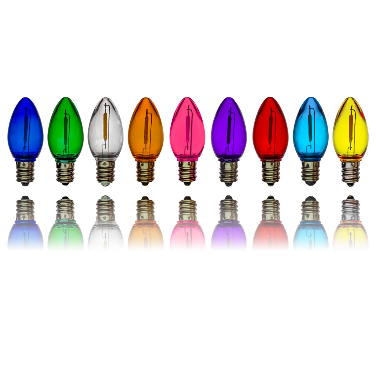 Shatterproof C7 LED bulbs