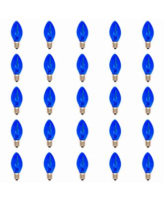 25 led filament Dark Blue Tinted C7 bulbs