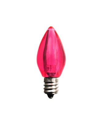 C7 Pink Smooth finish LED Bulb