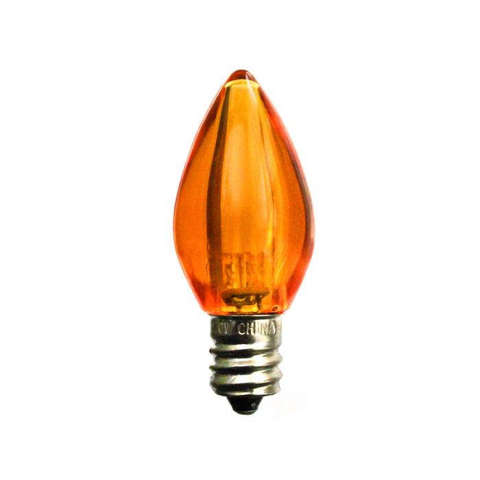 C7 LED Orange replacement bulb - smooth cover